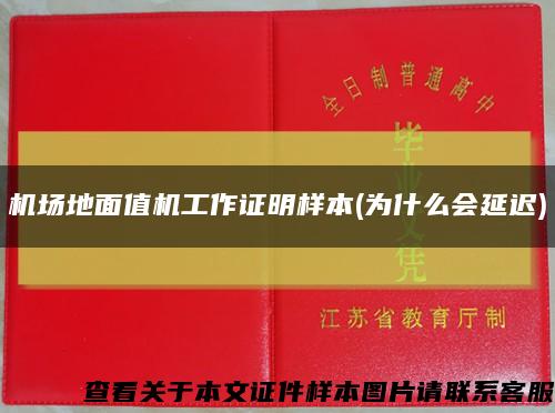 机场地面值机工作证明样本(为什么会延迟)缩略图