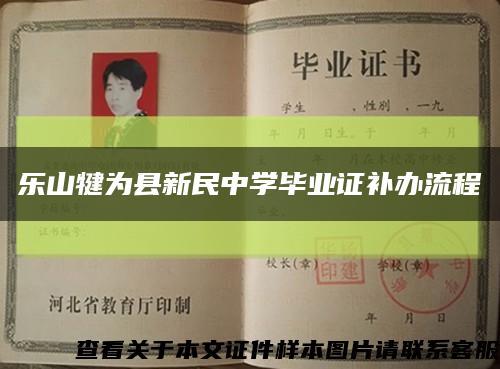 乐山犍为县新民中学毕业证补办流程缩略图