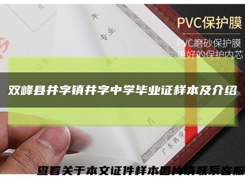 双峰县井字镇井字中学毕业证样本及介绍缩略图