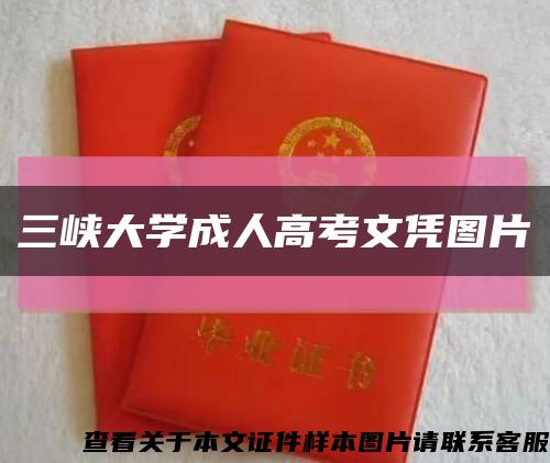 三峡大学成人高考文凭图片缩略图