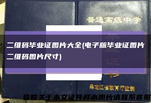 二维码毕业证图片大全(电子版毕业证图片二维码图片尺寸)缩略图