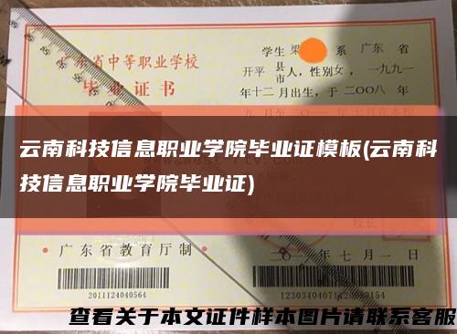 云南科技信息职业学院毕业证模板(云南科技信息职业学院毕业证)缩略图