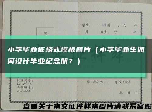 小学毕业证格式模板图片（小学毕业生如何设计毕业纪念册？）缩略图