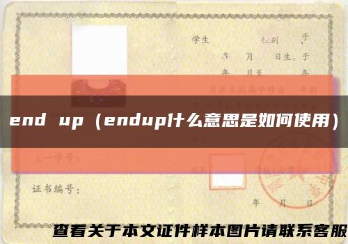 end up（endup什么意思是如何使用）缩略图