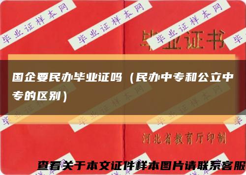 国企要民办毕业证吗（民办中专和公立中专的区别）缩略图