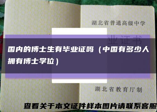 国内的博士生有毕业证吗（中国有多少人拥有博士学位）缩略图