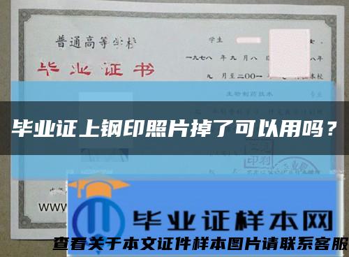 毕业证上钢印照片掉了可以用吗？缩略图