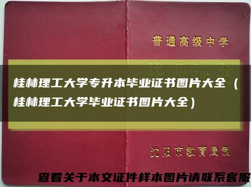 桂林理工大学专升本毕业证书图片大全（桂林理工大学毕业证书图片大全）缩略图