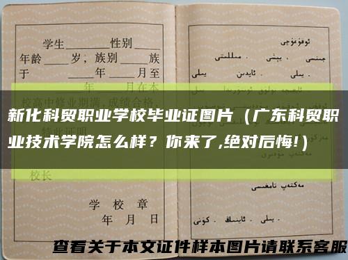 新化科贸职业学校毕业证图片（广东科贸职业技术学院怎么样？你来了,绝对后悔!）缩略图