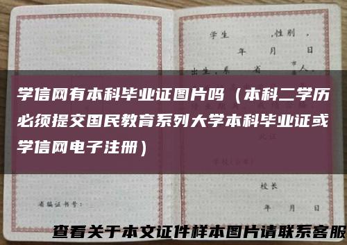 学信网有本科毕业证图片吗（本科二学历必须提交国民教育系列大学本科毕业证或学信网电子注册）缩略图