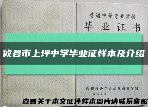 攸县市上坪中学毕业证样本及介绍缩略图