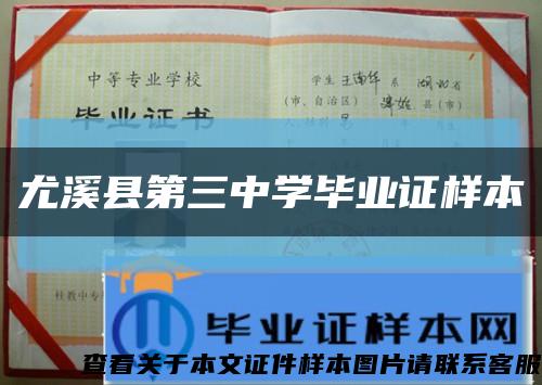 尤溪县第三中学毕业证样本缩略图