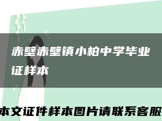 赤壁赤壁镇小柏中学毕业证样本缩略图