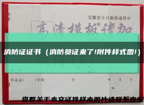 消防证证书（消防员证来了!附件样式图!）缩略图