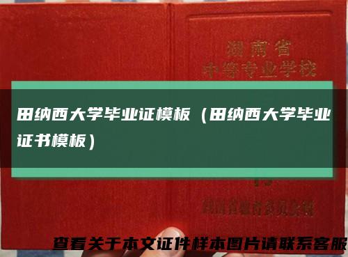 田纳西大学毕业证模板（田纳西大学毕业证书模板）缩略图