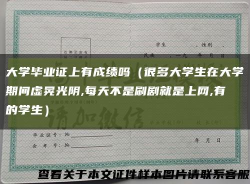 大学毕业证上有成绩吗（很多大学生在大学期间虚晃光阴,每天不是刷剧就是上网,有的学生）缩略图