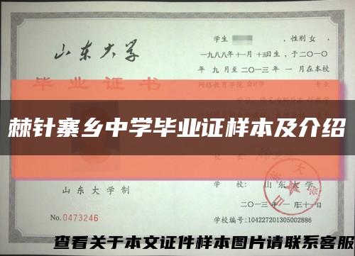 棘针寨乡中学毕业证样本及介绍缩略图