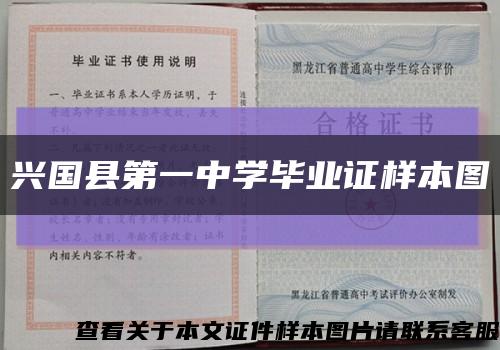 兴国县第一中学毕业证样本图缩略图