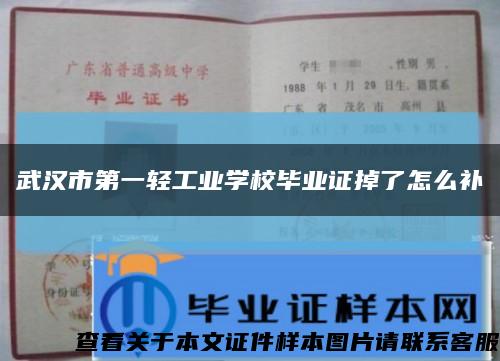 武汉市第一轻工业学校毕业证掉了怎么补缩略图