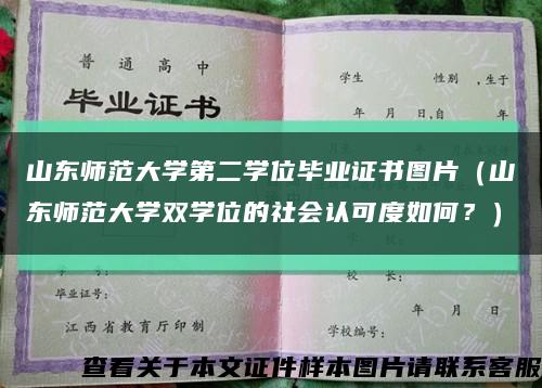 山东师范大学第二学位毕业证书图片（山东师范大学双学位的社会认可度如何？）缩略图