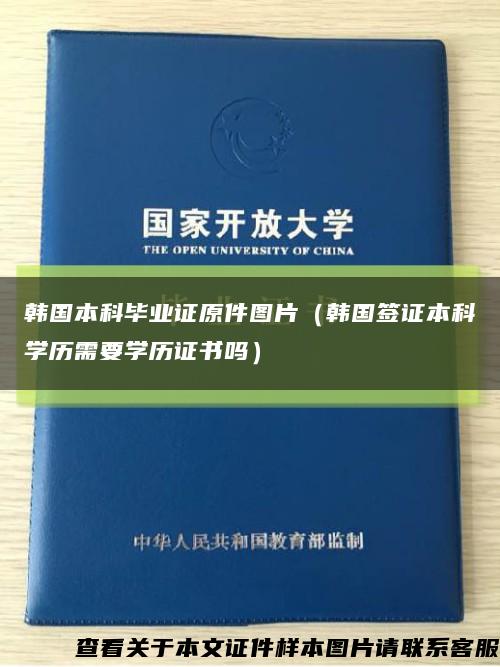 韩国本科毕业证原件图片（韩国签证本科学历需要学历证书吗）缩略图