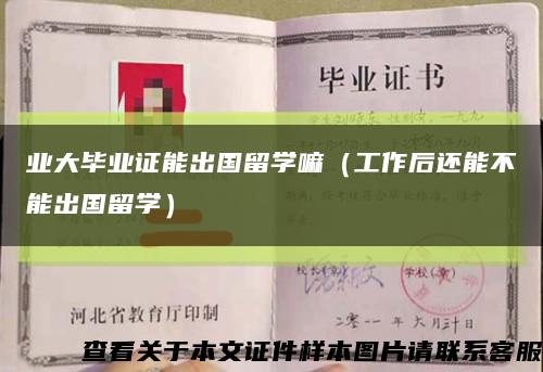 业大毕业证能出国留学嘛（工作后还能不能出国留学）缩略图