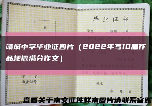 靖城中学毕业证图片（2022年写10篇作品梗概满分作文）缩略图