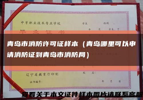 青岛市消防许可证样本（青岛哪里可以申请消防证到青岛市消防局）缩略图