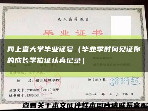 网上查大学毕业证号（毕业季时间见证你的成长学位证认真记录）缩略图