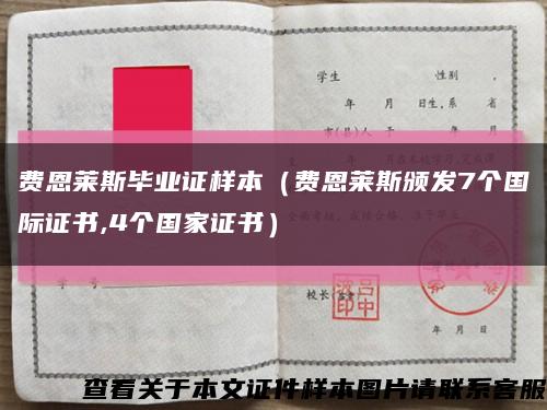 费恩莱斯毕业证样本（费恩莱斯颁发7个国际证书,4个国家证书）缩略图