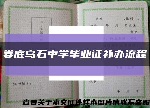 娄底乌石中学毕业证补办流程缩略图