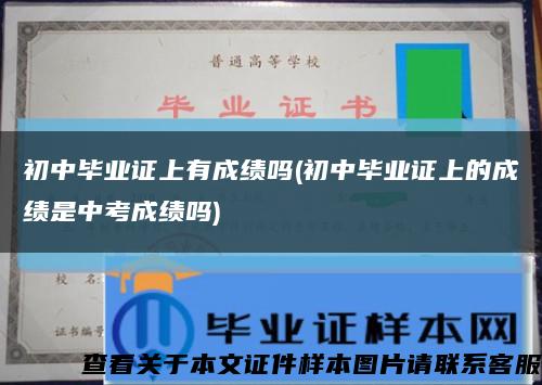 初中毕业证上有成绩吗(初中毕业证上的成绩是中考成绩吗)缩略图