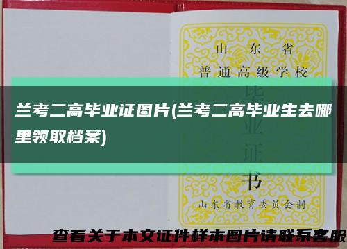 兰考二高毕业证图片(兰考二高毕业生去哪里领取档案)缩略图