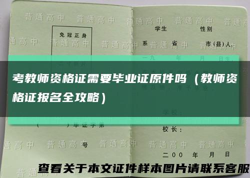 考教师资格证需要毕业证原件吗（教师资格证报名全攻略）缩略图