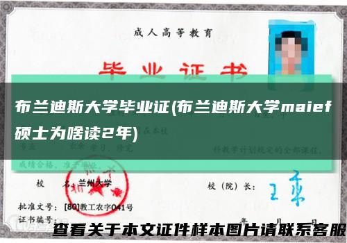 布兰迪斯大学毕业证(布兰迪斯大学maief硕士为啥读2年)缩略图