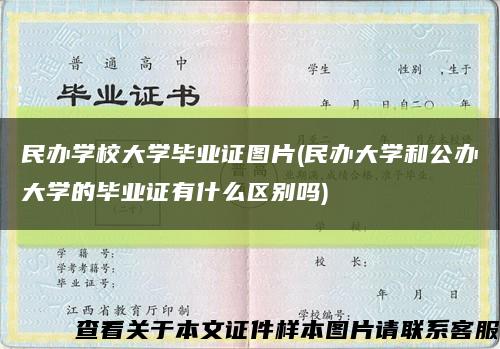 民办学校大学毕业证图片(民办大学和公办大学的毕业证有什么区别吗)缩略图