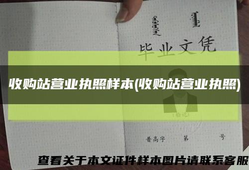 收购站营业执照样本(收购站营业执照)缩略图