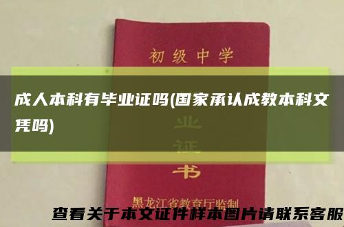 成人本科有毕业证吗(国家承认成教本科文凭吗)缩略图