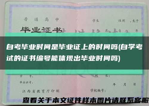 自考毕业时间是毕业证上的时间吗(自学考试的证书编号能体现出毕业时间吗)缩略图