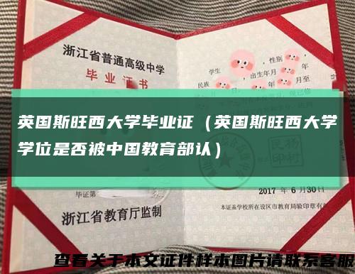 英国斯旺西大学毕业证（英国斯旺西大学学位是否被中国教育部认）缩略图