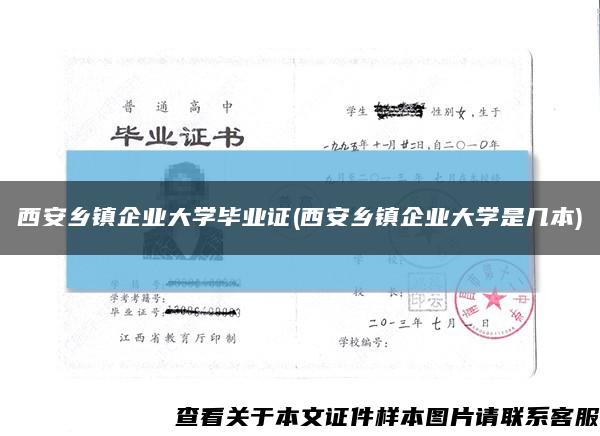 西安乡镇企业大学毕业证(西安乡镇企业大学是几本)缩略图