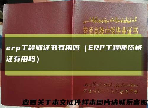 erp工程师证书有用吗（ERP工程师资格证有用吗）缩略图