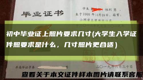 初中毕业证上照片要求几寸(大学生入学证件照要求是什么，几寸照片更合适）缩略图