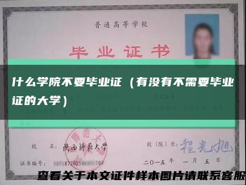 什么学院不要毕业证（有没有不需要毕业证的大学）缩略图