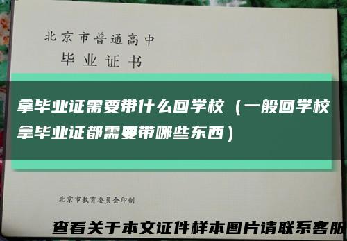 拿毕业证需要带什么回学校（一般回学校拿毕业证都需要带哪些东西）缩略图