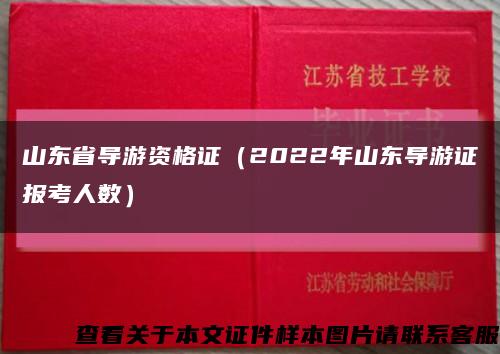 山东省导游资格证（2022年山东导游证报考人数）缩略图