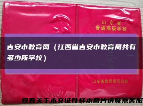 吉安市教育网（江西省吉安市教育局共有多少所学校）缩略图