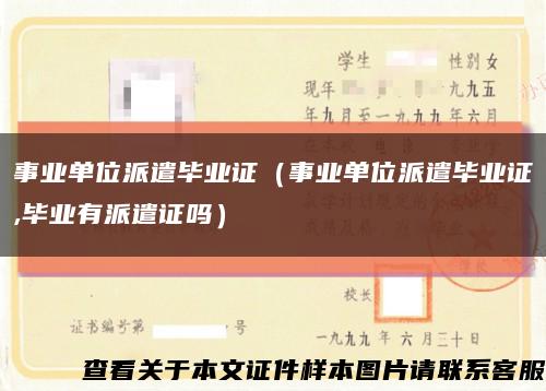 事业单位派遣毕业证（事业单位派遣毕业证,毕业有派遣证吗）缩略图