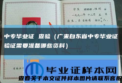 中专毕业证 查验（广来自东省中专毕业证验证需要准备哪些资料）缩略图