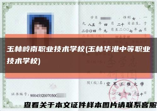 玉林岭南职业技术学校(玉林华港中等职业技术学校)缩略图